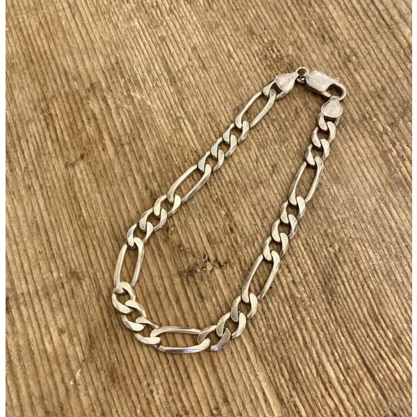 ヴィンテージ スターリングシルバー  チャンキー チェーン  ブレスレット   ビンテージ 銀  お...