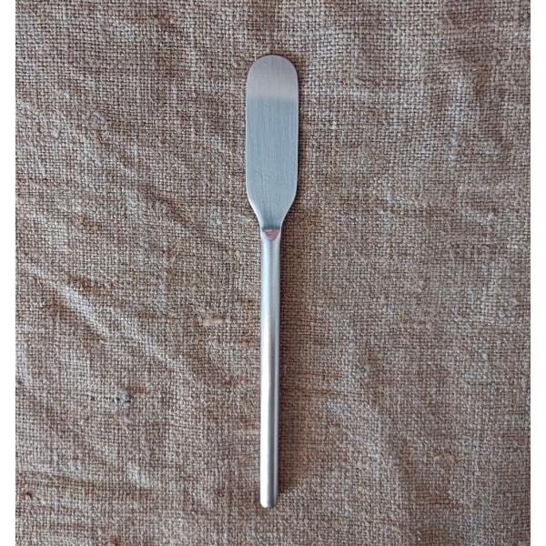 工房アイザワ  円 黄銅銀仕上 バターナイフ　　シルバー カトラリー 朝食 パン プレゼント 贈り物...