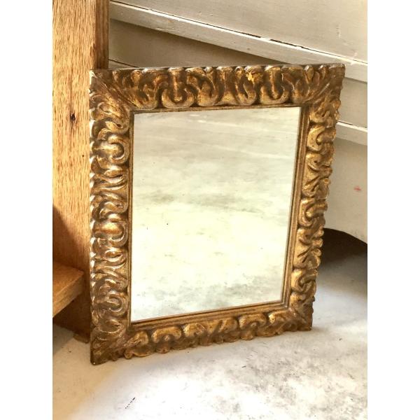 ヴィンテージ ゴールドペイント フレーム ミラー 鏡 アンティーク ビンテージ おしゃれ インテリア