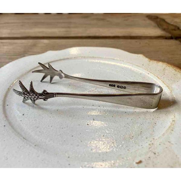 スターリングシルバー　シュガートング　銀　イギリス製　アンティーク