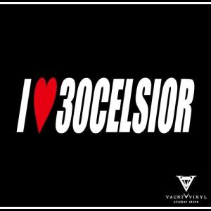 I LOVE 30CELSIOR カッティングステッカー
