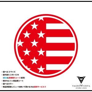 給油口ステッカー アメリカン / 車 おしゃれ かっこいい デカール シール