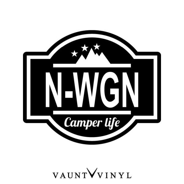 N-WGN Camper life カッティング ステッカー