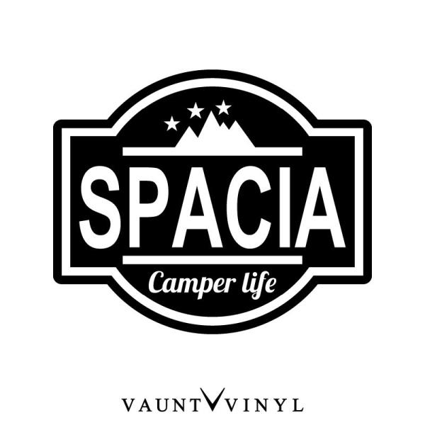 スペーシア Camper life カッティング ステッカー
