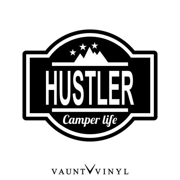 ハスラー Camper life カッティング ステッカー