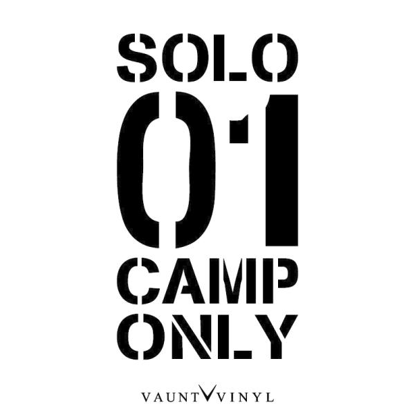 SOLO CAMP ONLY カッティング ステッカー
