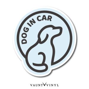 DOG IN CAR マグネット シンプル｜vauntvinyl
