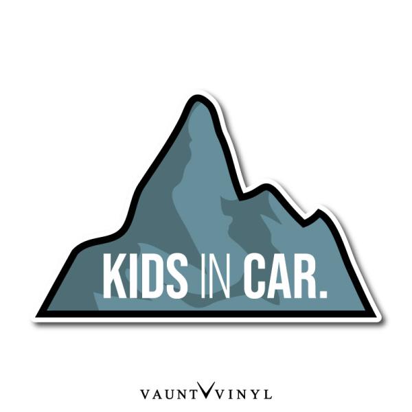 KIDS IN CAR マグネット マウンテン