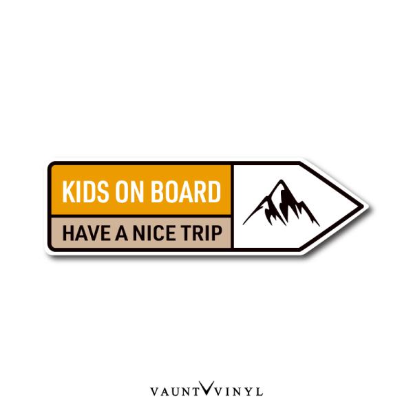 山 KIDS ON BOARD マグネット
