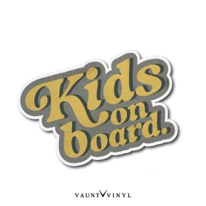 アメリカン Kids on board マグネット