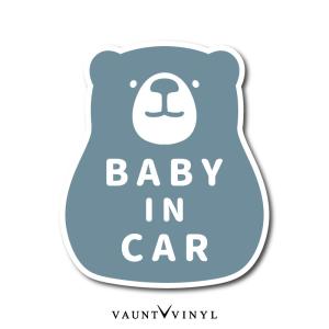 クマ ベビーインカー マグネット シンプル