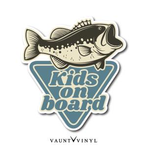 ブラックバス Kids on board マグネ...の商品画像