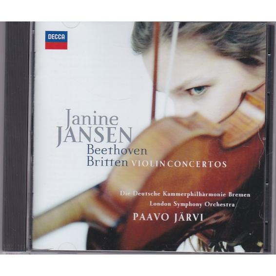 ★CD DECCA ベートーヴェン.ブリテン:ヴァイオリン協奏曲 *ジャニーヌ・ヤンセン(Janin...