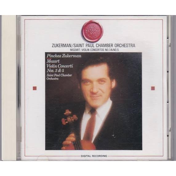★CD SONY モーツァルト:ヴァイオリン協奏曲 第3番・第5番 *ピンカス・ズーカーマン.セント...