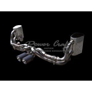 パワークラフト ポルシェ 991 GT3 / GT3RS ハイブリッドエキゾーストマフラーシステム ...