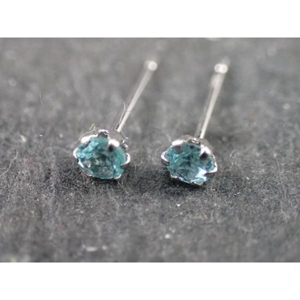 最高品質アパタイト(APATITE)　ピアス　PT９００　寸法　：　12.0X3.0X2.9mm/0...