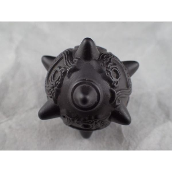 最高品質北投石（台湾産）　つぼまるくん　寸法　：　43.7X43.6X39.9mm/32.7g