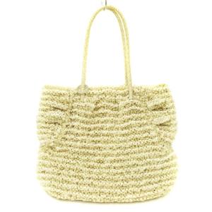 中古 アンテプリマ ANTEPRIMA トート バッグ ハンド ワイヤー リボン PVC ベージュ系 鞄 レディース 【ベクトル 古着】