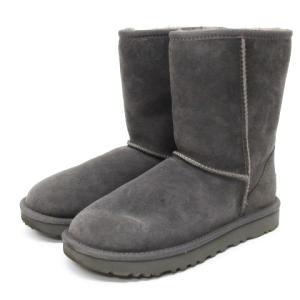 アグ UGG WOMENS CLASSIC SHORT II クラシック ショート2 ムートン ブーツ スエード 1016223 グレー 23cm 靴 レディース｜vectorpremium