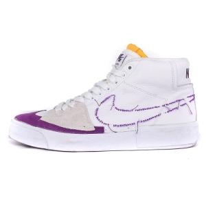 ナイキ NIKE SB ブレーザー ミッド エッジ BLAZER MID EDGE DA2189-100 スニーカー ホワイト パープル ゴールド 27.5 ■ECS メンズ｜vectorpremium