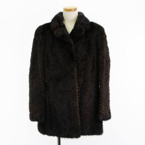 シェルミネッテ Cherminette 美品 ミンクファーコート 毛皮 ミドル丈 