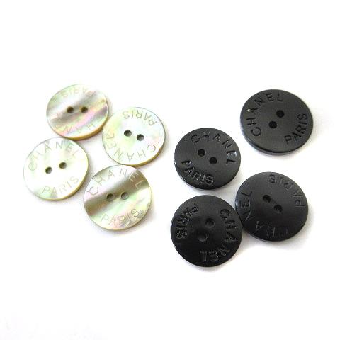 シャネル CHANEL ボタン 8点セット グリーン系 ブラック ☆AA★ レディース