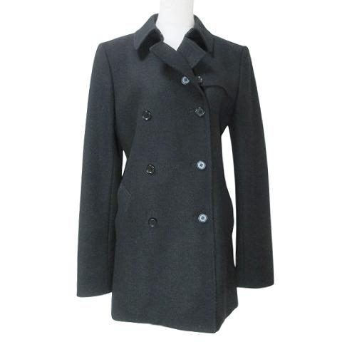 セオリー Theory Pコート ピーコート ウール ミドル丈 2 M相当 黒 ブラック X レディ...