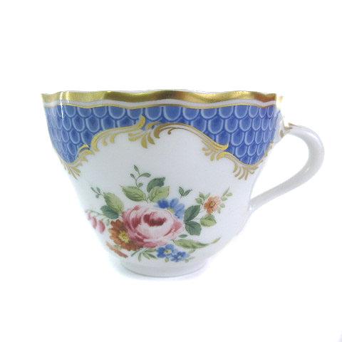 フッチェンロイター HUTSCHENREUTHER ティーカップ 食器 花柄 ホワイト ブルー ゴー...