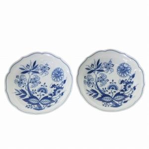 フッチェンロイター Hutschenreuther 美品 皿 2枚セット プレート 深皿 花柄 青 ...
