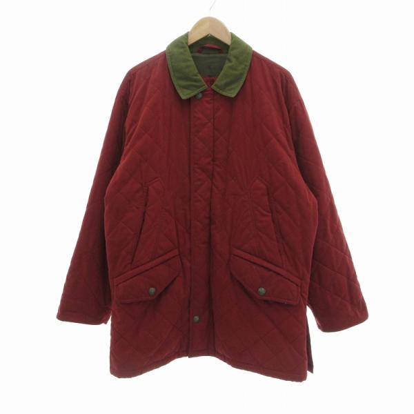 BENNY キルティングジャケット 中綿 ミドル ハーフ 50 えんじ色 /UO メンズ