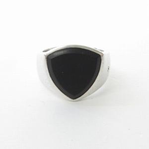 トムウッド TOMWOOD シールド オニキス リング 指輪 シルバー925 黒 ブラック 17号 ...