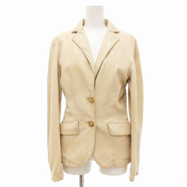 ジョルジオブラット GIORGIO BRATO テーラードジャケット ノッチドラペル レザー 42 ...