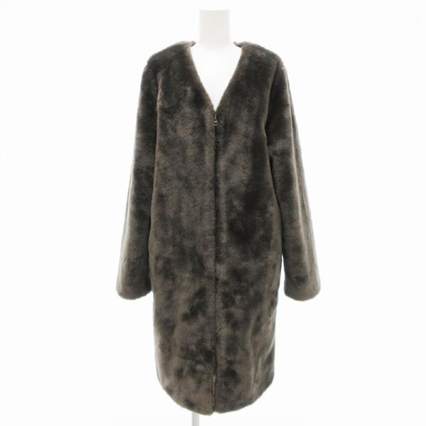 B&amp;Y ユナイテッドアローズ BEAUTY&amp;YOUTH ビューティー&amp;ユース 美品 ノーカラーコート...