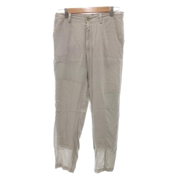 ワイズ Y's ヨウジヤマモト リネンパンツ スラックス ドロスト 麻 1 グレー /JS レディー...