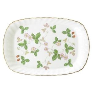 ウェッジウッド WEDGWOOD 美品 ワイルドストロベリー スパイラルトレイ スクエアトレイ カト...