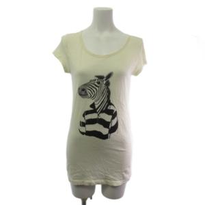マークバイマークジェイコブス MARC by MARC JACOBS Ｔシャツ カットソー ゼブラプリントフレンチスリーブ アイボリー XS