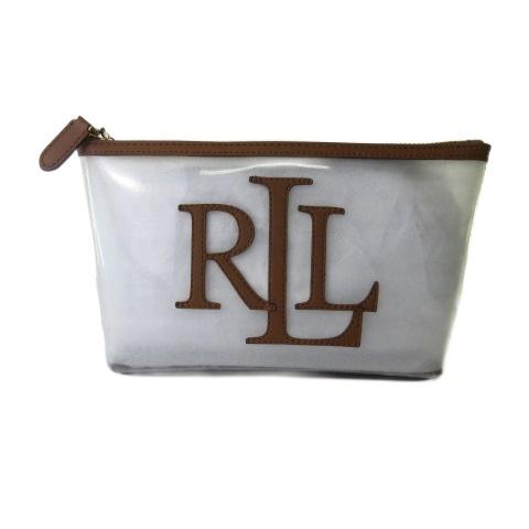 未使用品 ラルフローレン RALPH LAUREN タグ付き マルチポーチ ロゴ フェイクレザー ブ...