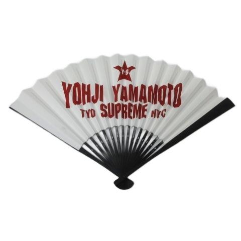 未使用品 ワイズ Y's Supreme シュプリーム HAND FAN 扇子 YX-A71-773...