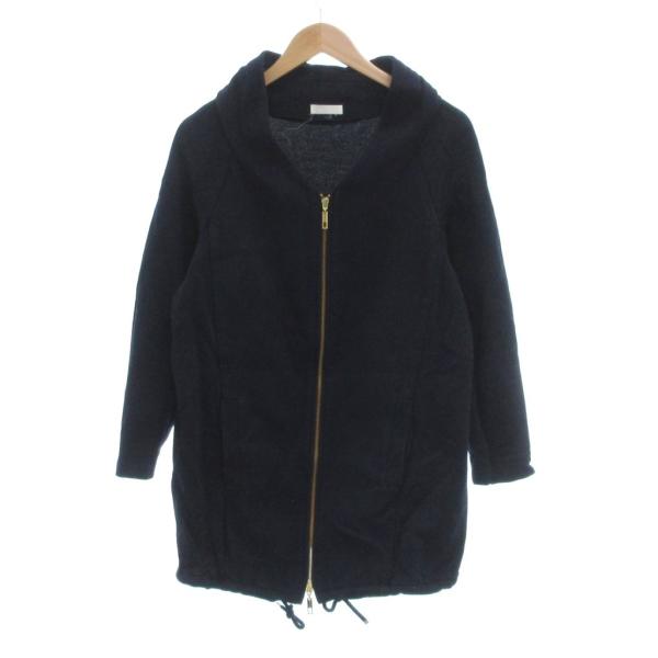 パシオーネ PASSIONE ジップアップパーカー ジャケット スウェット生地 40 紺 ネイビー ...