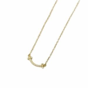 ティファニー TIFFANY &amp; CO. 美品 Au750 K18 Tスマイル ネックレス ペンダン...
