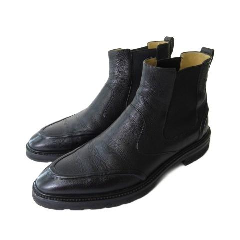 バリー BALLY ブーツ サイドゴア シューズ レザー ブラック 黒 7.5 E 26cm レディ...