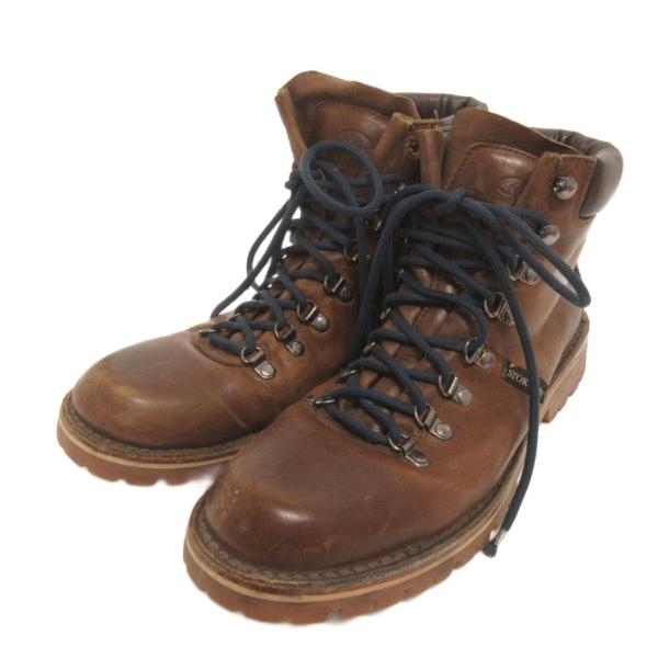 ストックトン STOKTON マウンテンブーツ レースアップ レザー 茶 ブラウン メンズ