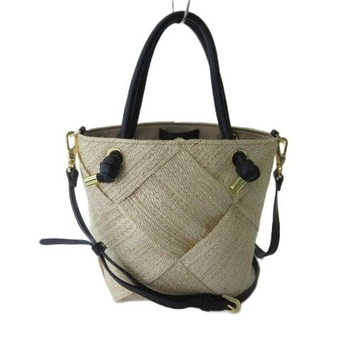 ヴィオラドーロ VIOLA d'ORO 美品 MIRO トートバッグ かごバッグ ショルダーバッグ ...