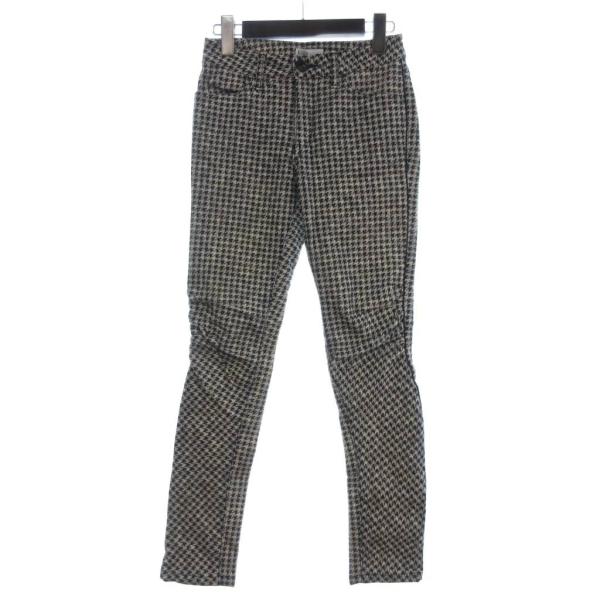 ダブルスタンダードクロージング ダブスタ スキニーパンツ ハウンドトゥース 千鳥格子 34 白 ホワ...