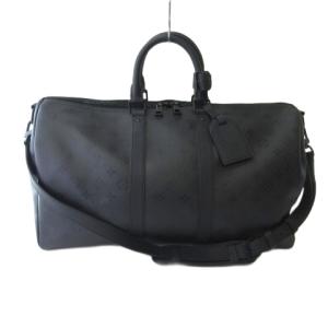 ルイヴィトン LOUIS VUITTON M28403 モノグラム・ミッドナイト キーポル バンドリエール 45 ボストンバッグ トラベル 旅行カバン ブラック