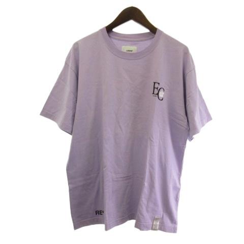 リベーレ LIBERE Ｔシャツ カットソー プリント パープル 紫 M メンズ レディース
