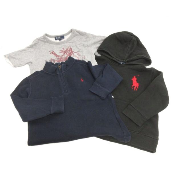 ポロ バイ ラルフローレン 3点 セット まとめ Tシャツ パーカー ニット プルオーバー ハーフジ...