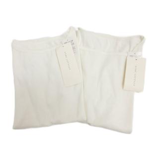 未使用品 神戸レタス タグ付き 2枚 セット まとめ カットソー リブ 半袖 M 白 ホワイト レディース