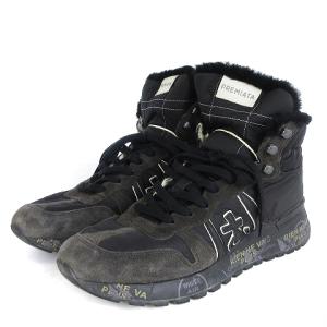 プレミアータ PREMIATA ジェフ JEFF スニーカー シューズ ハイカット ムートンファー 4274 黒 ブラック 42 26.5cm位 メンズ｜vectorpremium