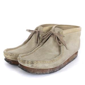 クラークス clarks オリジナルス ORIGINALS ワラビーブーツ クレープソール スエード 35405 ベージュ 8.5 26.5cm位 靴 メンズ｜vectorpremium